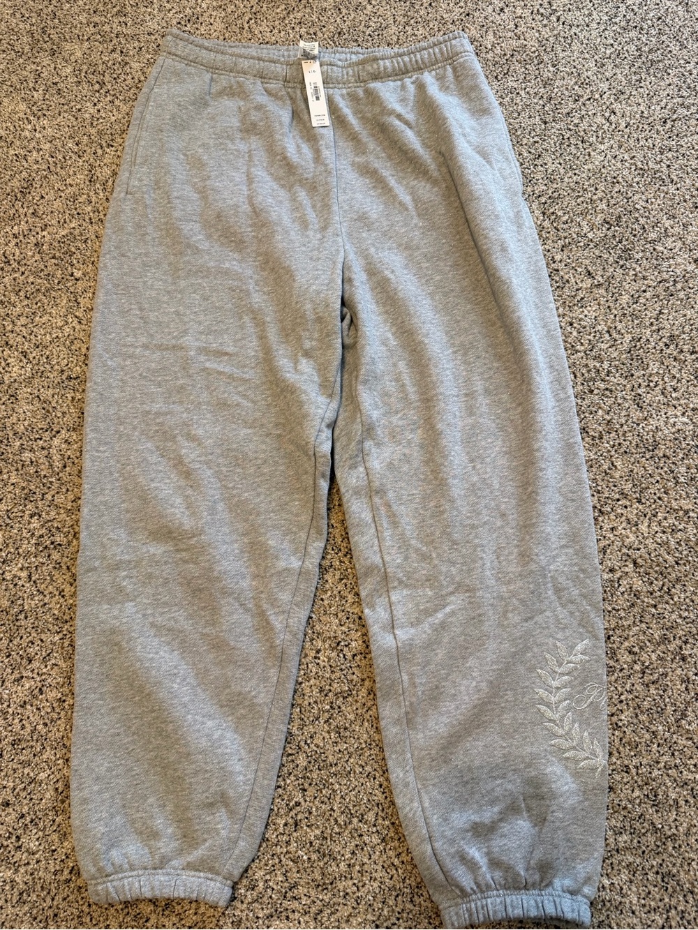 PINK Victoria's Secret Sparkle thread Jogger Sweatpants